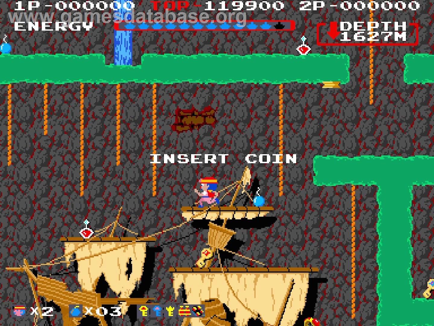 Spelunker II - 23 no Kagi - Arcade - Artwork - In Game
