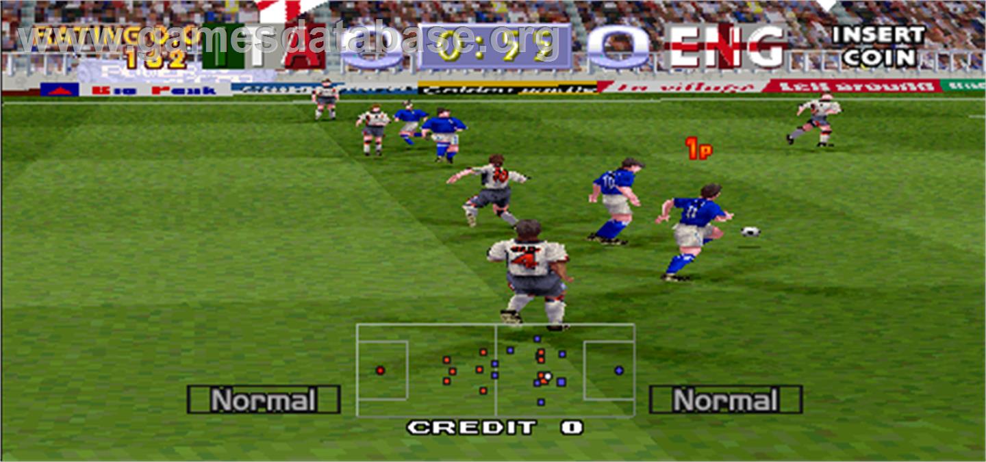 Tecmo World Cup Millennium - Arcade - Artwork - In Game