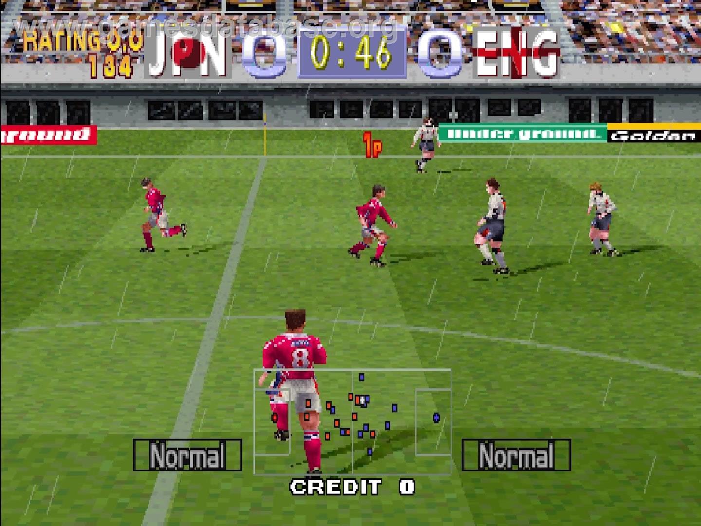 Tecmo World Cup Millennium - Arcade - Artwork - In Game