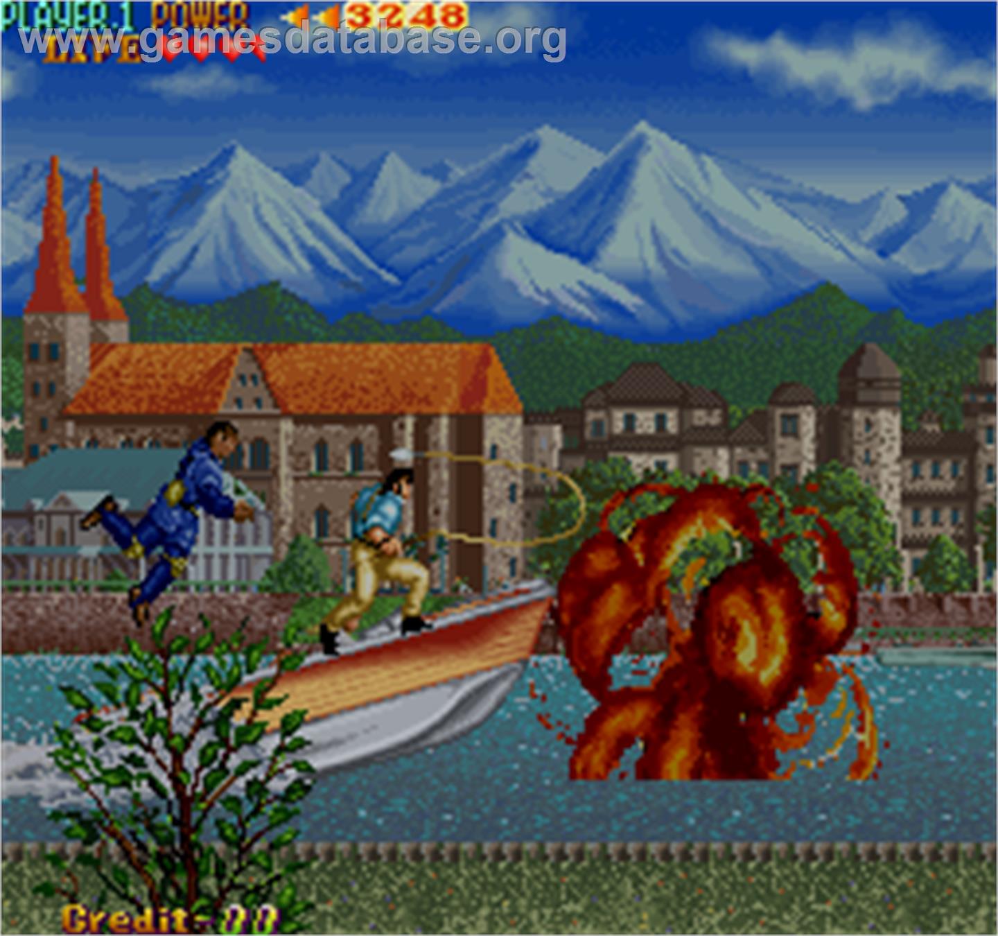 The Cliffhanger - Edward Randy - Arcade - Artwork - In Game