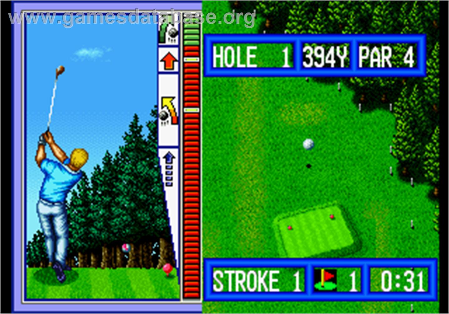 Top Player's Golf - Arcade - Artwork - In Game