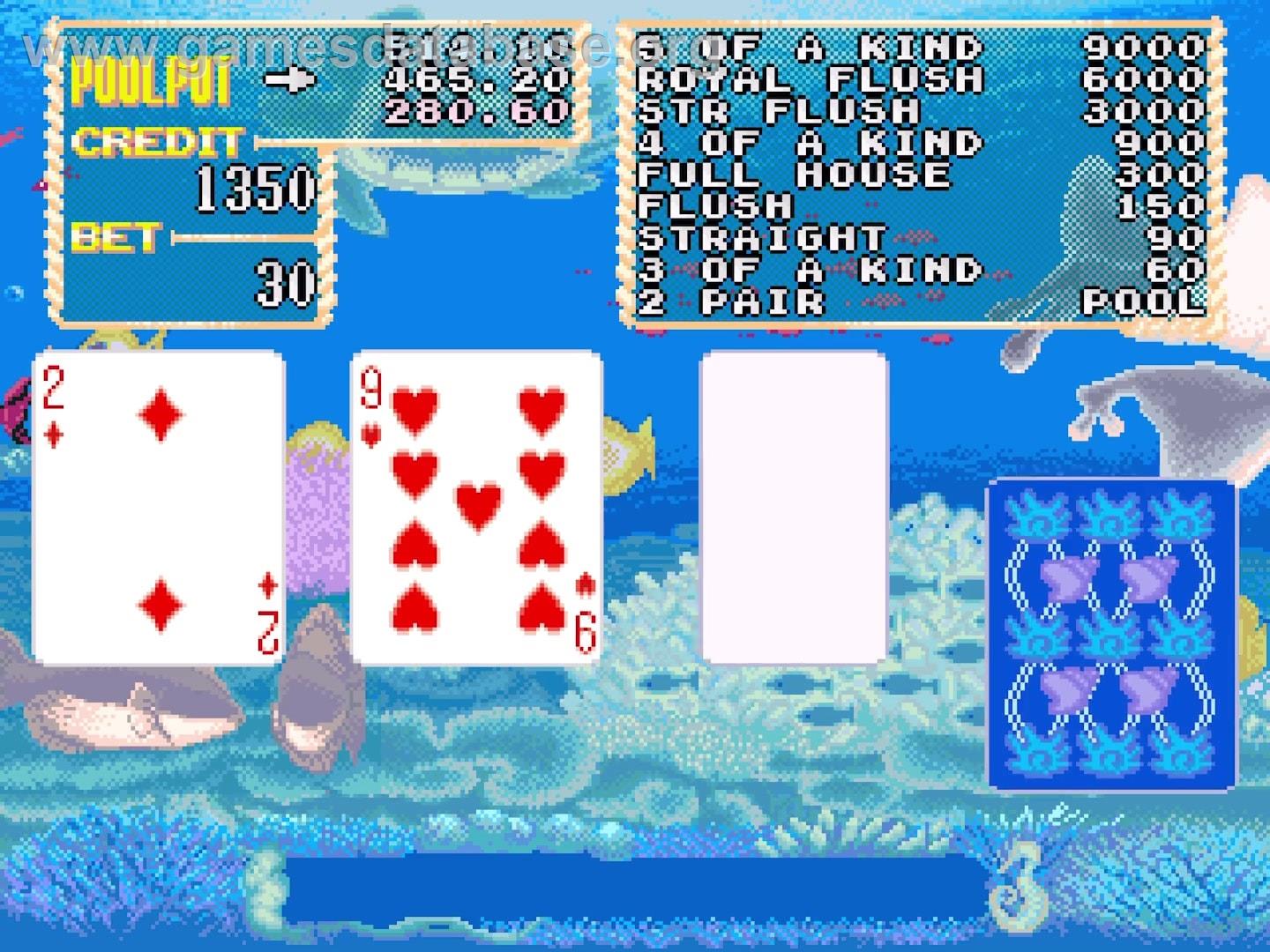 Umi de Poker / Marine Paradise - Arcade - Artwork - In Game