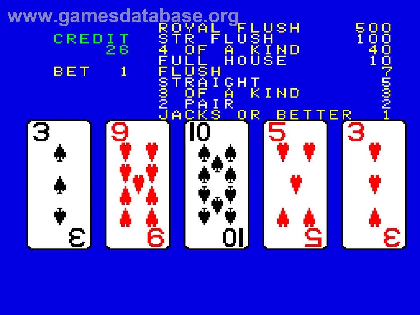 Unknown Golden Poker - Arcade - Artwork - In Game