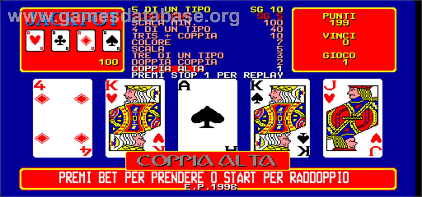Video Carnival 1999 / Super Royal Card - Arcade - Artwork - In Game
