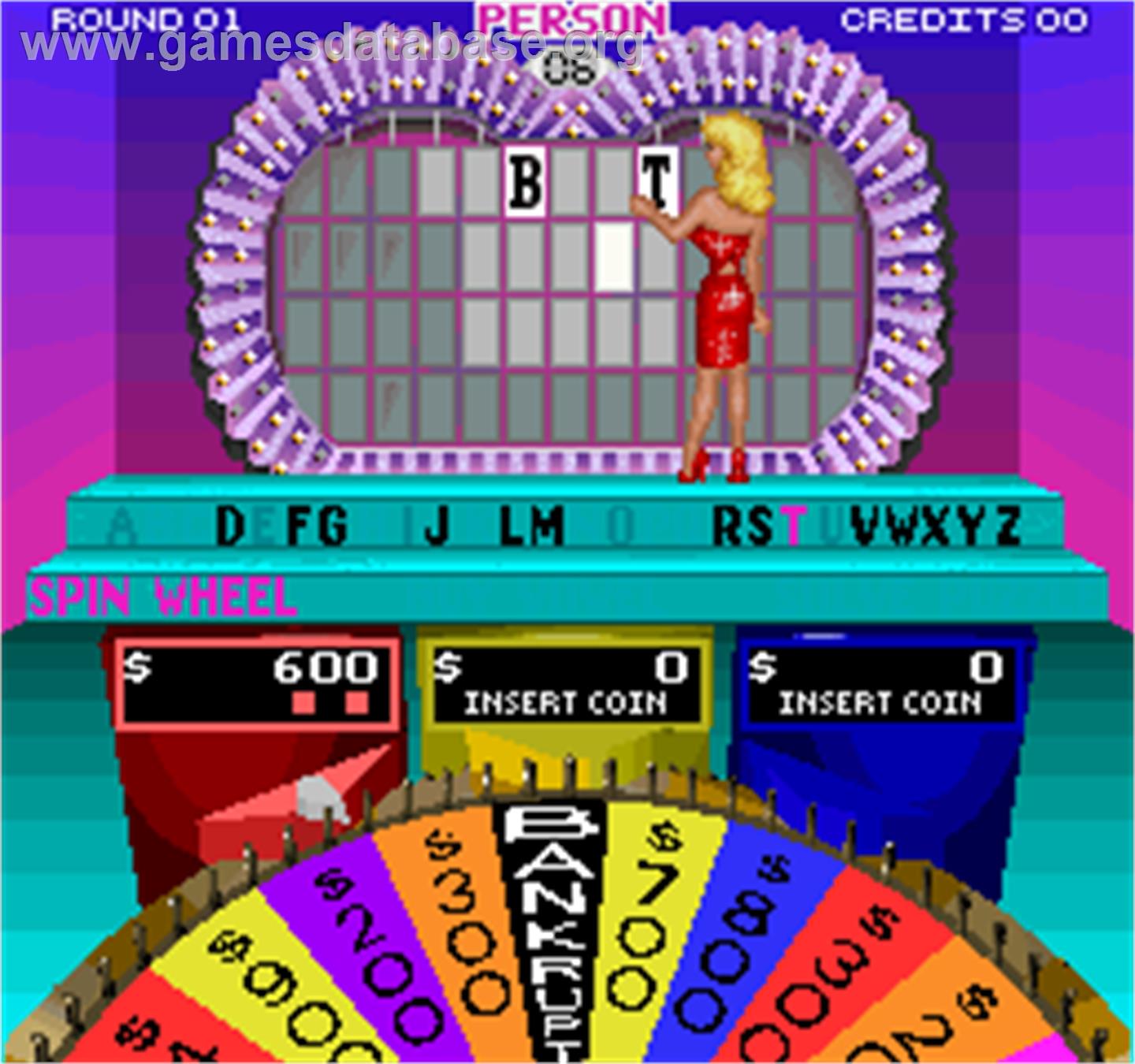Wheel Of Fortune - Arcade - Artwork - In Game