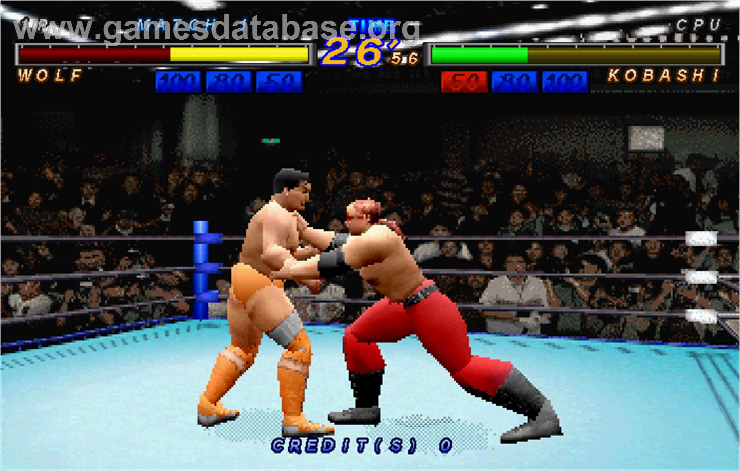 Zen Nippon Pro-Wrestling Featuring Virtua - Arcade - Artwork - In Game