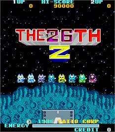 Title screen of 26th Z, The on the Arcade.