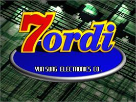 Title screen of 7 Ordi on the Arcade.