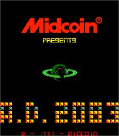 Title screen of A. D. 2083 on the Arcade.