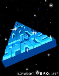 Title screen of A Day In Space on the Arcade.