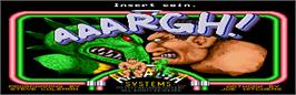 Title screen of Aaargh on the Arcade.