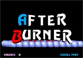Title screen of After Burner II on the Arcade.