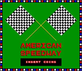 Title screen of American Speedway on the Arcade.