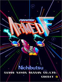 Title screen of Armed F on the Arcade.