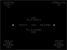 Title screen of Armor Attack on the Arcade.