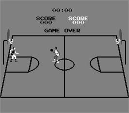 Title screen of Atari Basketball on the Arcade.