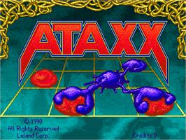 Title screen of Ataxx on the Arcade.