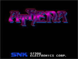 Title screen of Athena on the Arcade.