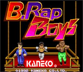 Title screen of B.Rap Boys Special on the Arcade.