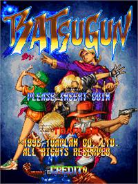 Title screen of Batsugun on the Arcade.