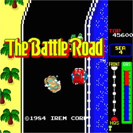Title screen of Battle-Road, The on the Arcade.