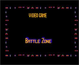 Title screen of Battle Zone on the Arcade.