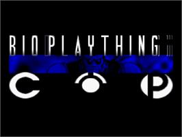 Title screen of Bioplaything Cop on the Arcade.