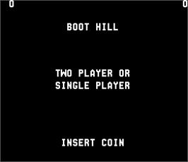 Title screen of Boot Hill on the Arcade.