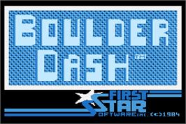 Title screen of Boulder Dash on the Arcade.