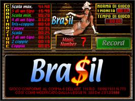Title screen of Bra$il on the Arcade.