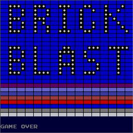 Title screen of Brick Blast on the Arcade.