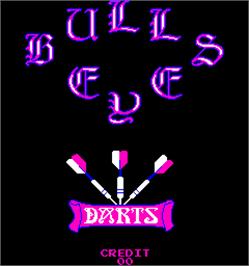 Title screen of Bulls Eye Darts on the Arcade.