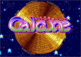 Title screen of Calcune on the Arcade.