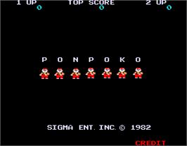 Title screen of Candory on the Arcade.