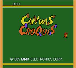 Title screen of Canvas Croquis on the Arcade.
