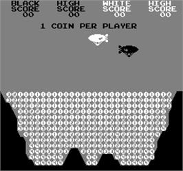 Title screen of Canyon Bomber on the Arcade.