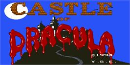 Title screen of Castle Of Dracula on the Arcade.