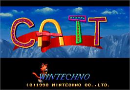 Title screen of Catt on the Arcade.