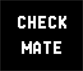Title screen of Checkmate on the Arcade.