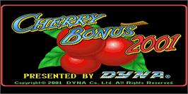 Title screen of Cherry Bonus 2001 on the Arcade.