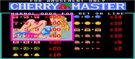 Title screen of Cherry Master on the Arcade.