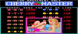 Title screen of Cherry Master I on the Arcade.