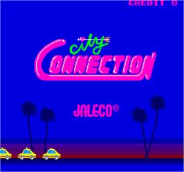 Title screen of City Connection on the Arcade.