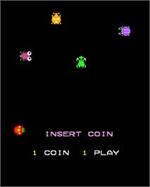 Title screen of Coccinelle on the Arcade.