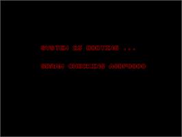 Title screen of Crisis Zone on the Arcade.