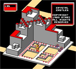 Title screen of Crystal Castles on the Arcade.