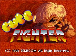 Title screen of Cute Fighter on the Arcade.