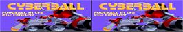 Title screen of Cyberball on the Arcade.