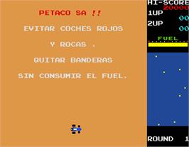 Title screen of Danger Track on the Arcade.