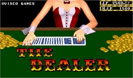 Title screen of Dealer, The on the Arcade.